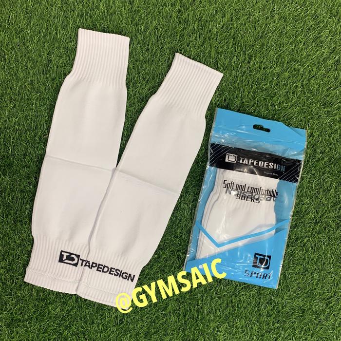 Gambar SPECIAL DESIGN - KAOS KAKI SAMBUNG BOLA TAPE DESIGN - SLEEVE SOCKS GO - Putih dari Gymsaic99 undefined Tokopedia