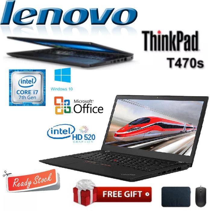 Jual Laptop Lenovo Thinkpad T470s Core i7 Gen 7 Ram 16GB SSD 512GB