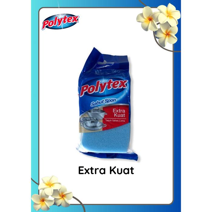 Gambar Sabut Sponge Polytex Per Pcs - Spon Cuci Piring Regular - SponExtraKuat dari Peralatan Kebersihan undefined Tokopedia