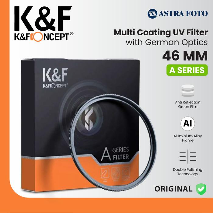 Gambar KNF Concept Filter MC UV Multi Coating A Series 49mm 52mm 46mm K&F - 46mm dari Astra Foto Kota Administrasi Jakarta Pusat Tokopedia