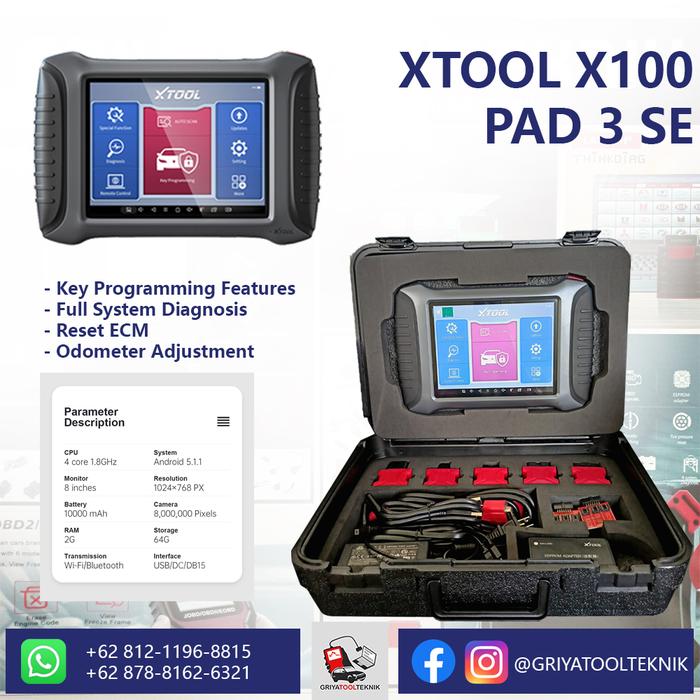 Jual XTOOL X100 PAD3 SE Professional Tablet Key Programmer With Full