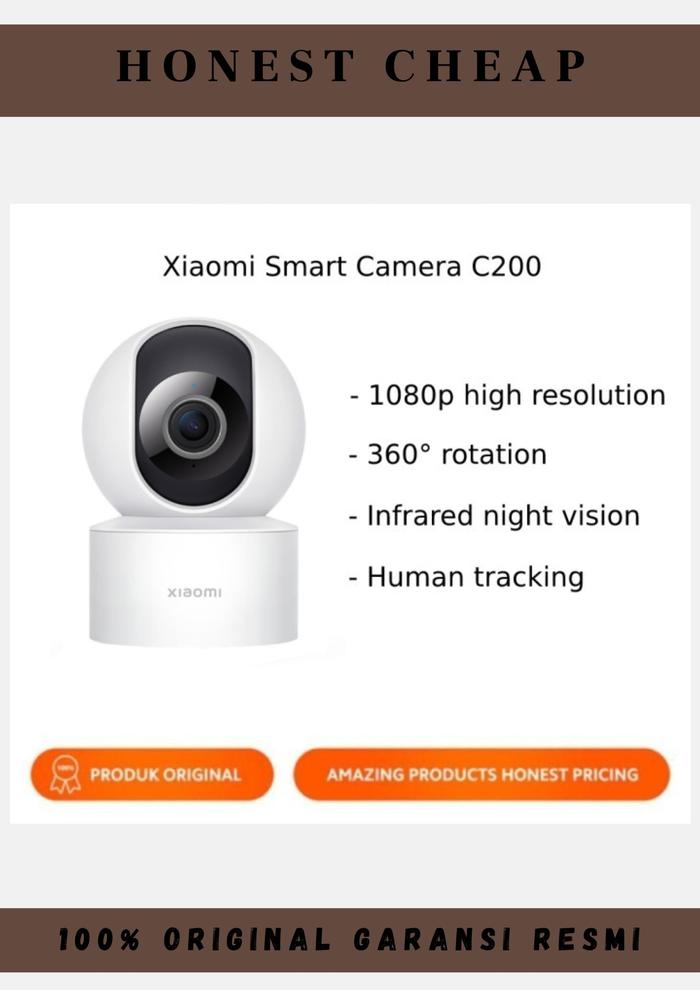 Jual Xiaomi Smart Camera C200 Mi CCTV 360ᵒ 1080P GARANSI RESMI