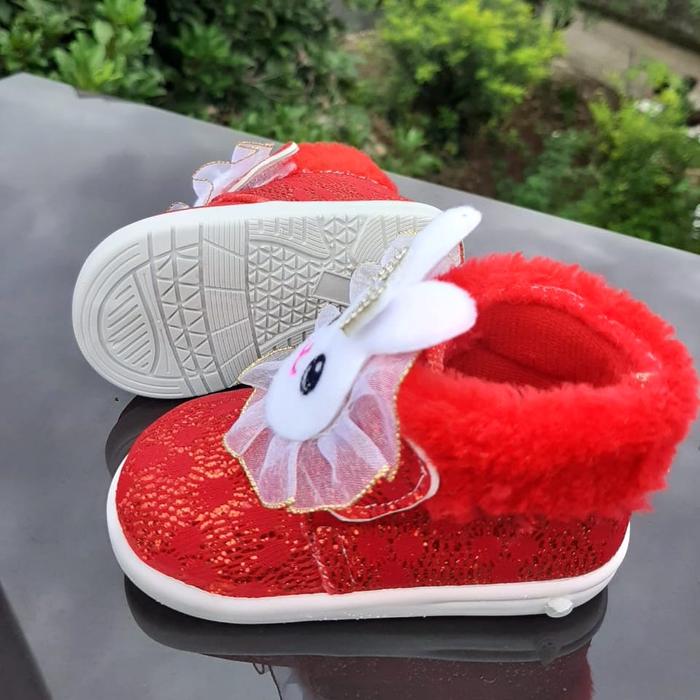 Gambar TOKOERS SNP06 Sepatu Pesta Boot Anak Perempuan Bunyi Cit Cit 1 2 3 thn - Merah, Size 22 dari TokoERS_NEW undefined Tokopedia