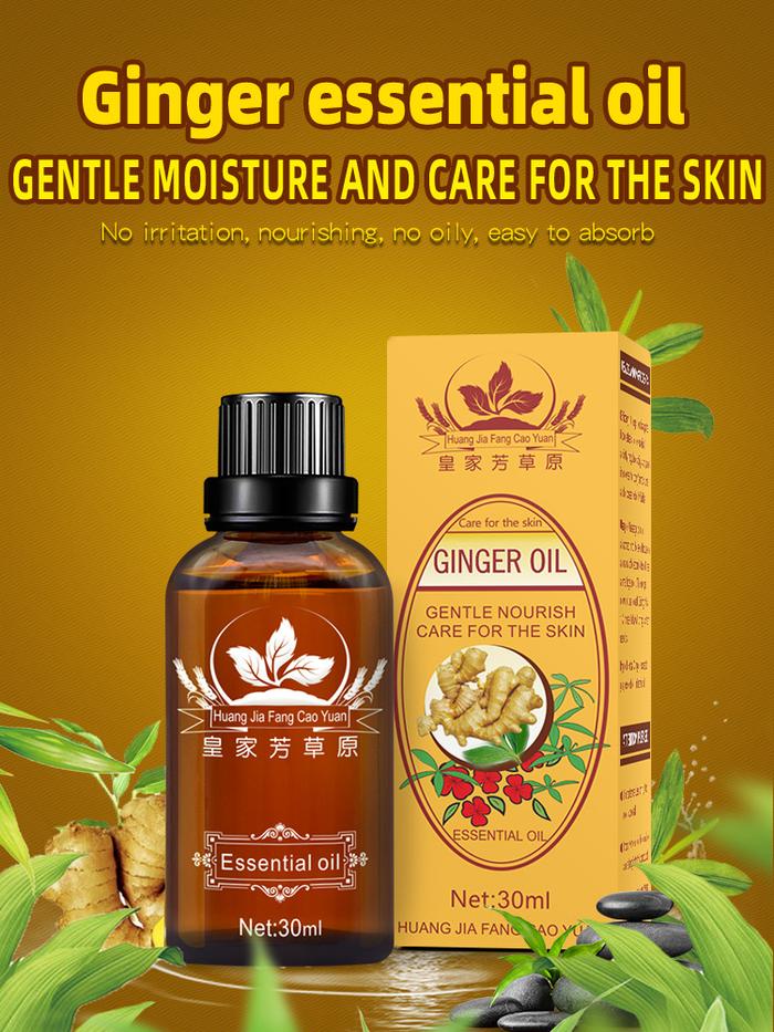 Promo HJFCY Lymphatic Drainage Ginger Essential Oil Plant Therapy