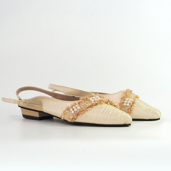 Gambar Polla Polly X WEDNESDAY - Sepatu Flat & Ballerina Wanita (36-41) - GOLD, 38 dari Polla Polly undefined Tokopedia