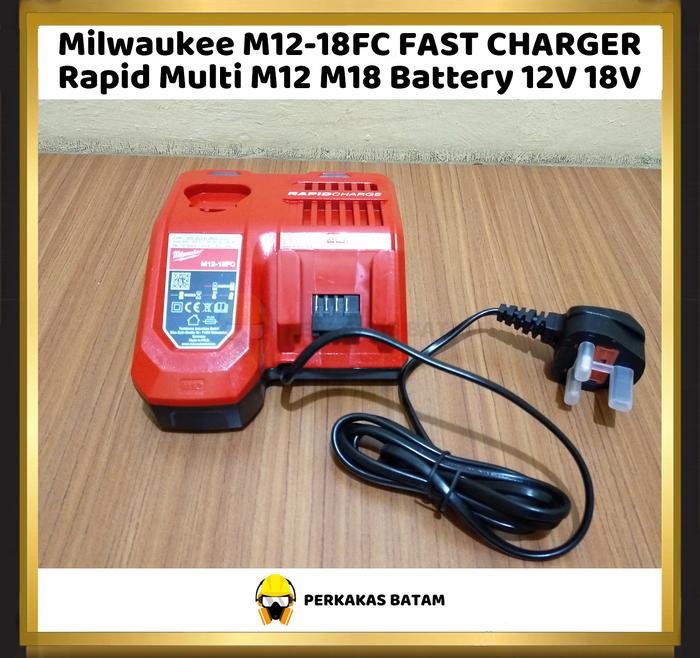 Jual Milwaukee Battery M12-M18 12V 18V Rapid Charger M12M18 FC