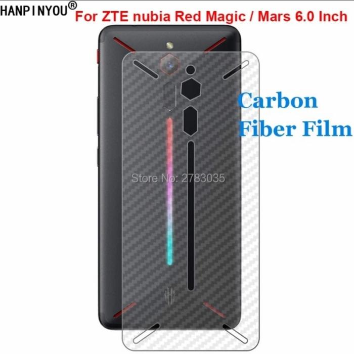 Jual Garskin 3D Carbon ZTE Nubia Red Magic Mars Back Cover