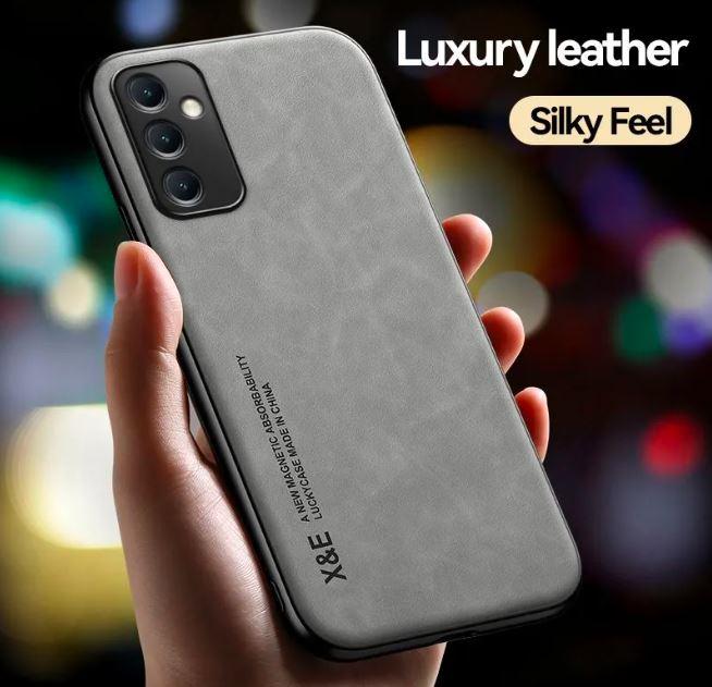 Gambar Case Samsung Galaxy A24 4G Leather Magnetic Suede Casing Tekstur Kulit - Abu-abu dari ArmiTech undefined Tokopedia