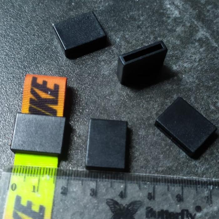 Jual square loop belt retainer webbing keeper ring kotak tas - 1cm ...