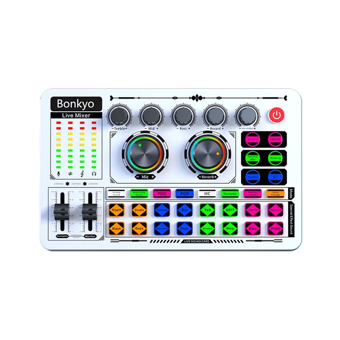 Gambar INT Soundcard F999 Audio USB External Sound Card Mic Mixer Bluetooth P - F999 white dari BONKYO 1 OFFICIAL STORE undefined Tokopedia