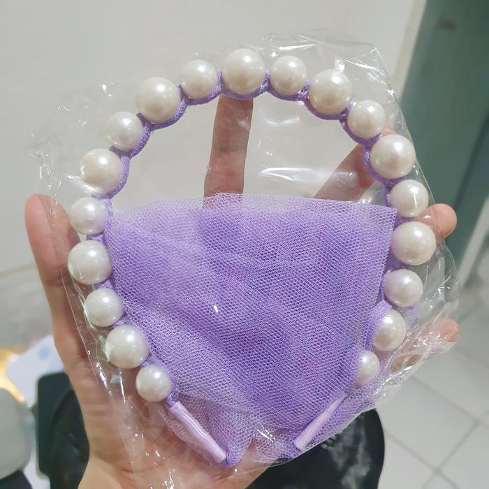 Gambar Bando Mutiara Kepang Anak Perempuan / Korea OOTD Aksesoris Ala Princes - Lilac *BESAR* dari Kios Balita Fawa undefined Tokopedia