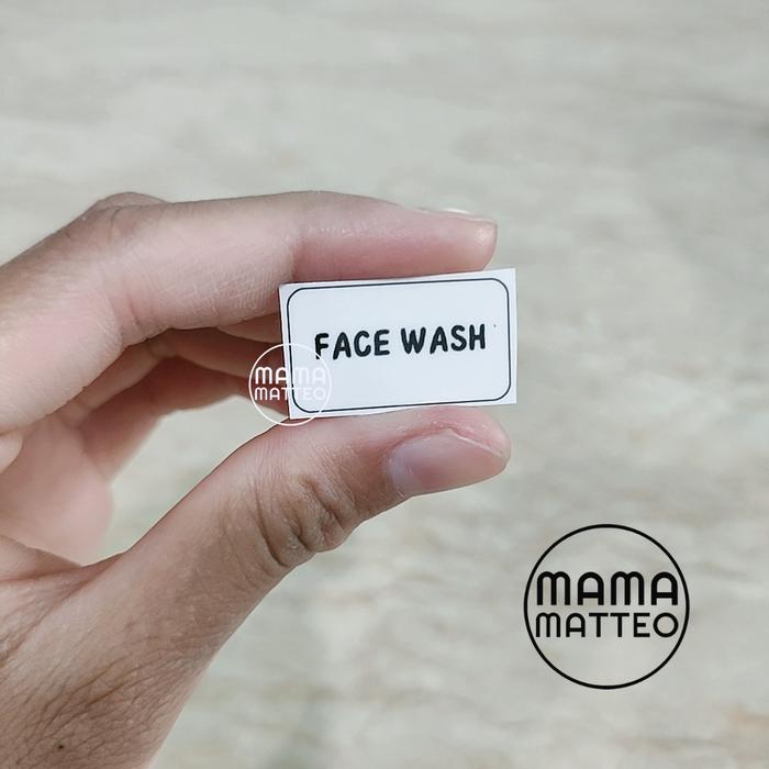 Gambar STICKER BENING Label Botol Pouch Refill Travel Stiker Face Wash Muka - Face Wash, Sticker Only dari mamamatteoid undefined Tokopedia