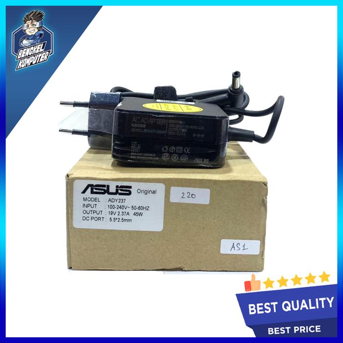 Gambar ADAPTOR LAPTOP ASUS 19V 2.37A 45W 100-240V~50-60HZ DC 5.5*2.5MM dari bengkelkomputerptk undefined Tokopedia