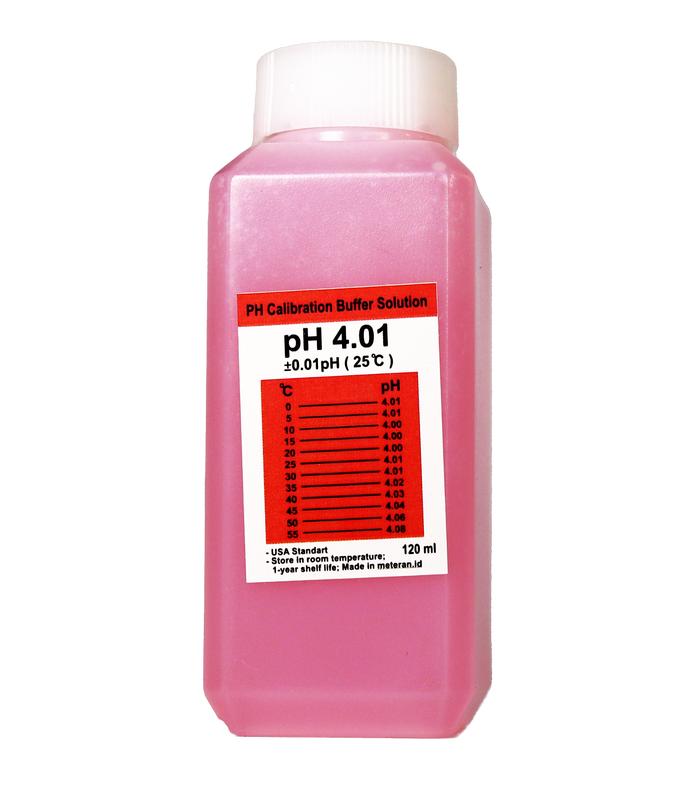 Gambar ph calibration solution pH buffer solution larutan ph Buffer - 4 (120ML) dari phmetermurah_NEW undefined Tokopedia