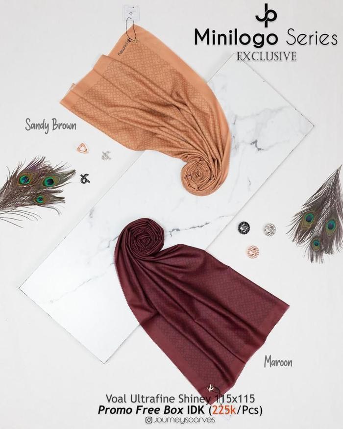 Gambar SKYSHOP HIJAB - HIJAB JOURNEY SERIES MINI LOGO /BAHAN VOAL - MAROON dari Skyshophijab undefined Tokopedia