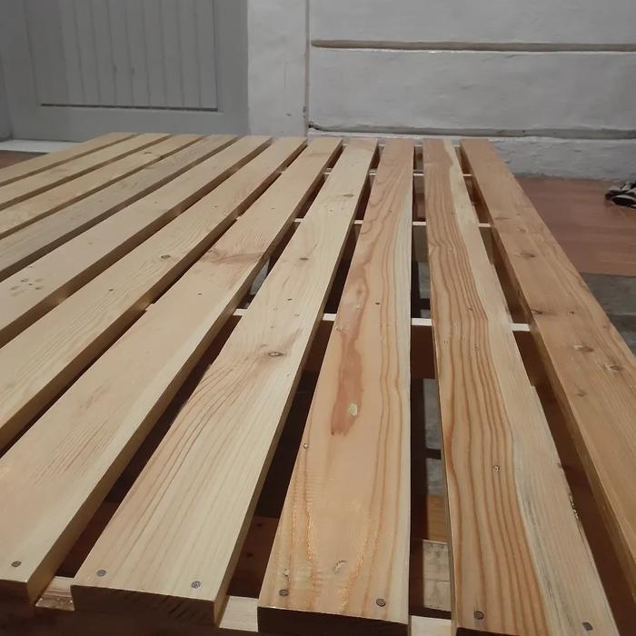 Gambar Divan Kasur Kayu Jati Belanda Dipan Palet tatakan - vernish, 100 x 145 x 15 dari dreamnightproject undefined Tokopedia