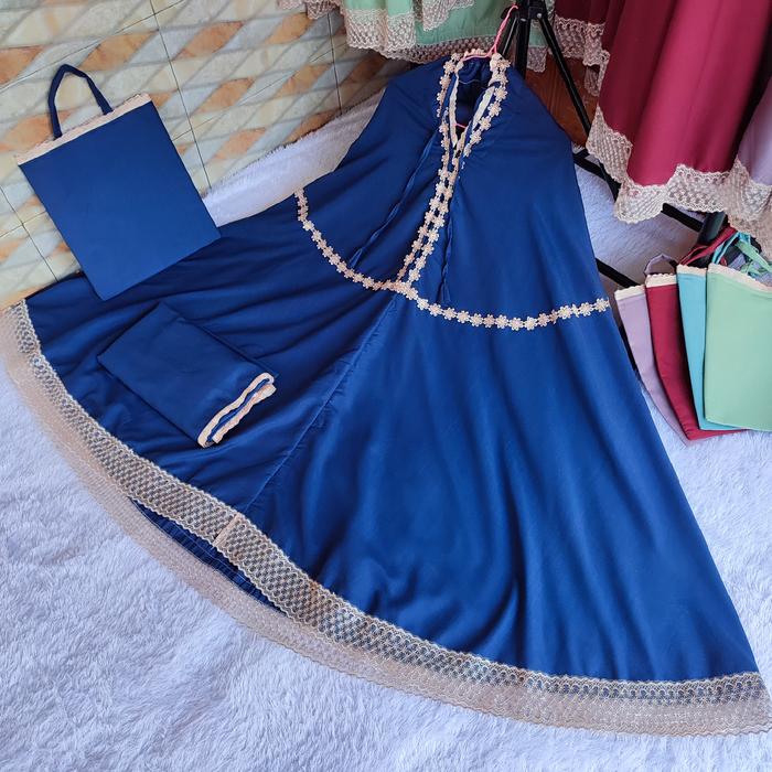 Gambar Seller Queen Mukena Barbara 2in1 Katun Mikro - Navy dari Mukena Seller Queen undefined Tokopedia