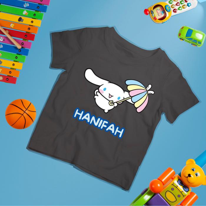 Gambar SC2 Kaos Anak Sanrio Cinnamoroll Custom Nama T-Shirt Anak & Dewasa - Putih, S dari Beelanjaid undefined 3 Tokopedia