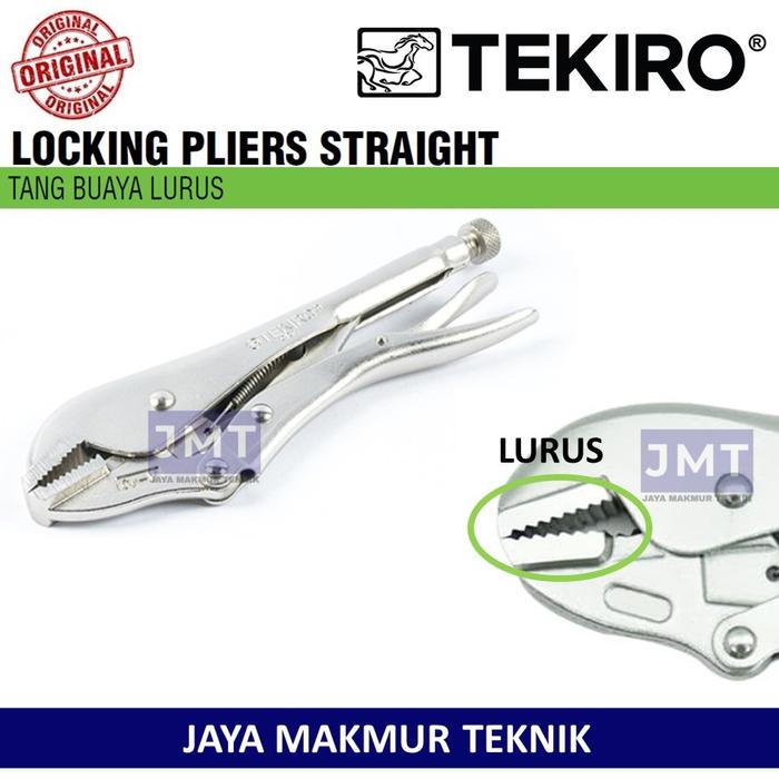 Gambar TEKIRO Tang Buaya Lurus / Bengkok 7 10 Inch Tang Jepit Straight Curve - Lurus, 7 inch dari Jaya Makmur Teknik undefined Tokopedia