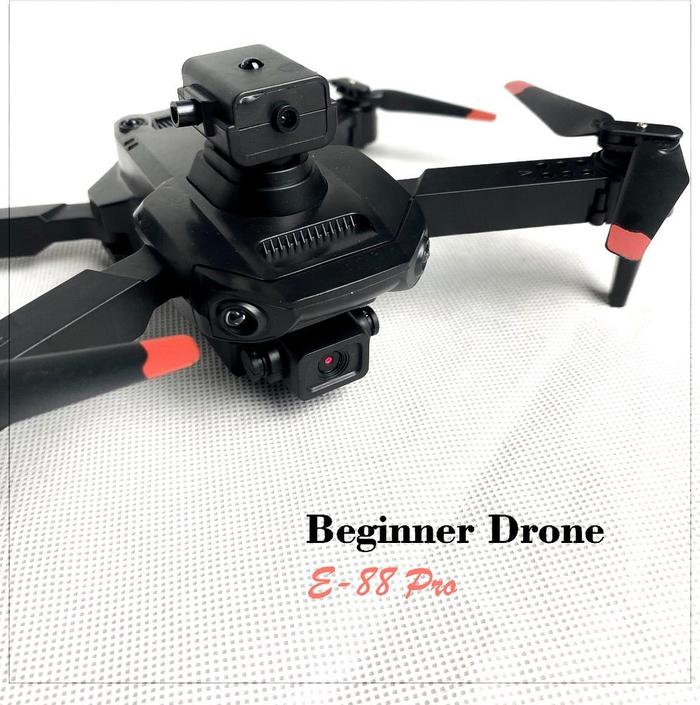 Gambar RC Drone E88 camera drone, beginner drone with optical flow - Hitam dari BlueskyRC undefined Tokopedia