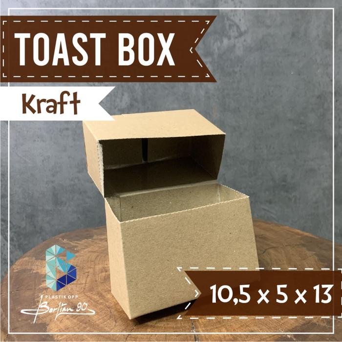 Gambar Bread Toast/ Box Tray Roti Bakar/ Kemasan Roti Bakar/ Box Toast Kraft - Polos dari kotakkemasanbandung undefined Tokopedia