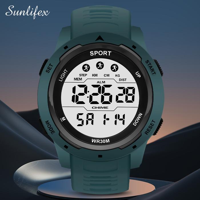 Gambar Sunlifex Jam Tangan Pria Digital Original Sports Multifungsi Jam - Biru dari Rebirth Jam Tangan undefined Tokopedia