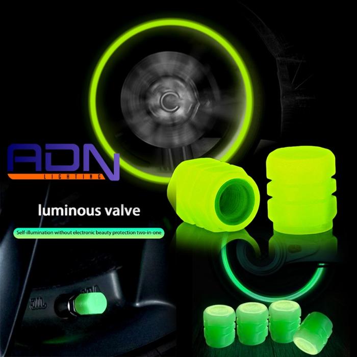 Gambar Tutup Pentil Roda Ban Mobil Motor Sepeda Glow In The Dark Glowing 1pcs - Hijau dari ADN.GARAGE undefined Tokopedia