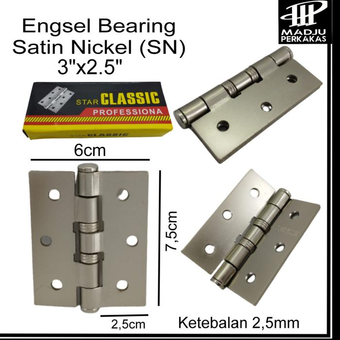 Gambar Engsel Pintu Engsel Jendela Engsel Bearing Engsel Plat - Classic 3''SN dari MADJU PERKAKAS undefined Tokopedia