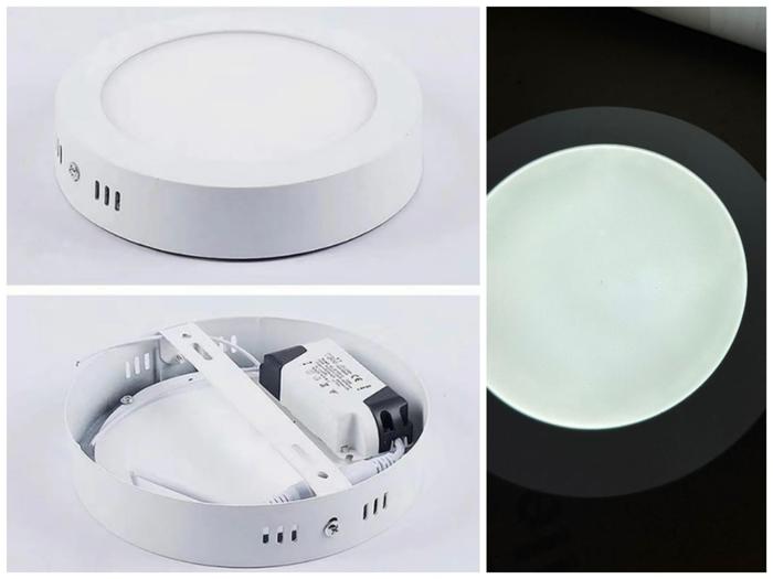 Gambar Lampu Downlight LED Panel Outbow /OB Bulat kotak 6w 12w 18w 24w - bulat putih, 6watt OB dari Surya indah Led undefined Tokopedia
