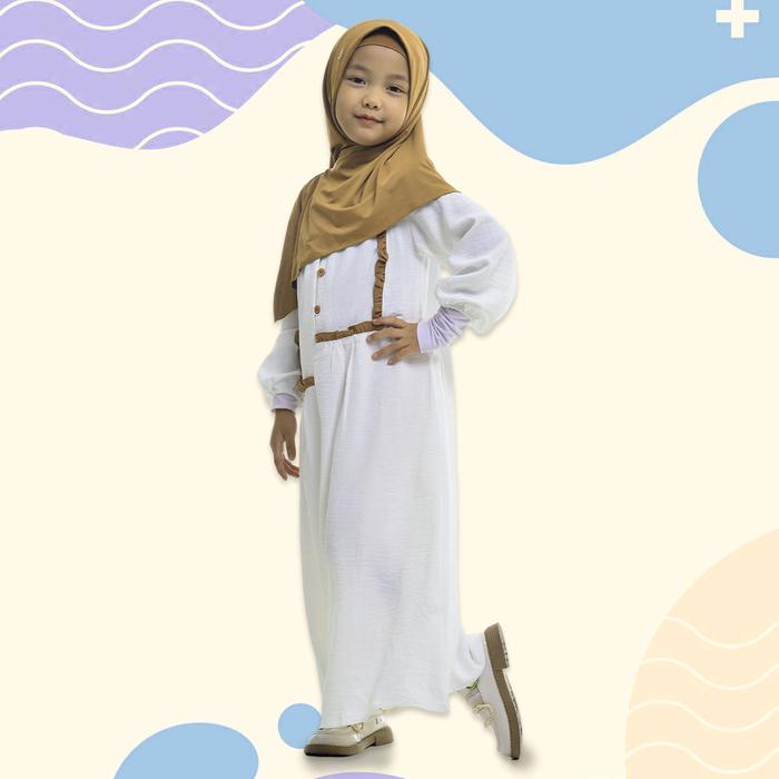 Gambar Bani Batuta - Baju Muslim Gamis Anak Perempuan Cantya Exclusive - 162	 Bw-coklat, 1-2 Tahun dari MOT.Fashionid undefined Tokopedia