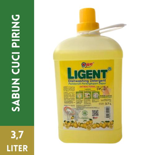 Gambar LIGENT Sabun Cuci Piring YURI 3,7 Liter - Diswashing Detergent - LEMON dari Peralatan Kebersihan undefined Tokopedia