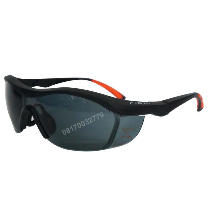 Gambar KACAMATA SAFETY GLASSES CIG PLATU HITAM ABU ABU & CLEAR ANZI Z87.1 - Hitam dari Budget Teknik undefined Tokopedia