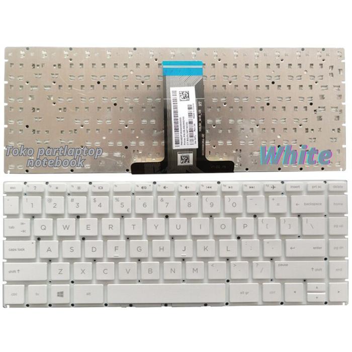 Gambar Keyboard Laptop HP 14-bw099tu 14-bw017au Notebook - Putih dari Toko Partlaptop undefined Tokopedia