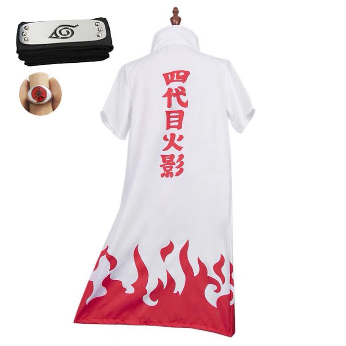 Gambar Kostum Cosplay Minato Jubah Yondaime Hokage Anime Naruto - LSV Cos - 4, XL dari LSV HOBBIES undefined Tokopedia