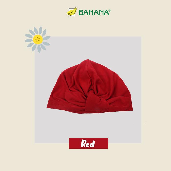 Gambar BANANA Turban Bayi Ikat 40's spandeks - Merah dari BANANA Official Store Kota Administrasi Jakarta Timur Tokopedia