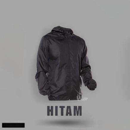 Gambar Jaket Running Sport Outer Olahraga Pria Wanita Jaket Jogging Parasut - Hitam, L dari ALMEITY STORE undefined Tokopedia