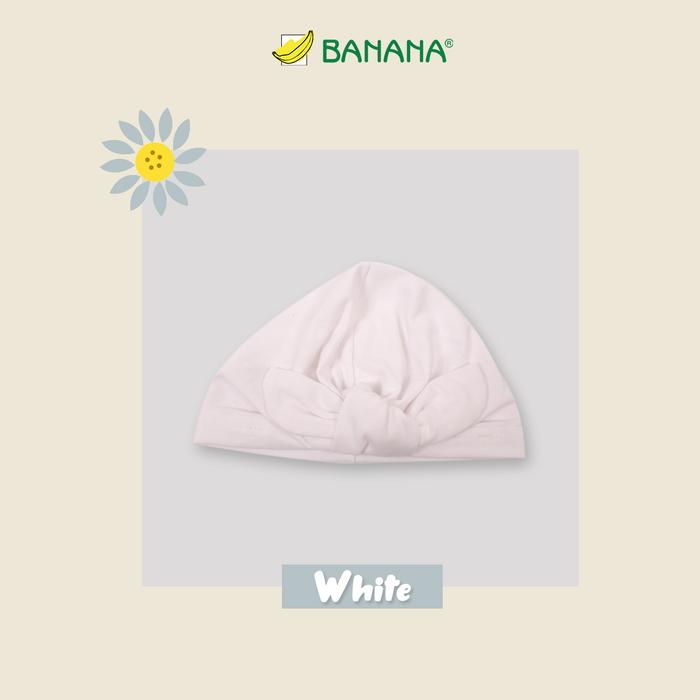 Gambar BANANA Turban Bayi Ikat 40's spandeks - Putih dari BANANA Official Store Kota Administrasi Jakarta Timur Tokopedia
