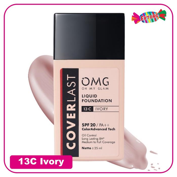 Gambar OMG OH MY GLAM COVERLAST LIQUID FOUNDATION - 31W Beige dari Ektong Swalayan undefined 4 Tokopedia