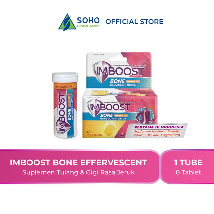 Gambar Imboost Bone Effervescent Suplemen Kesehatan Tulang - @8 Tablet dari Soho Global Health_NEW undefined Tokopedia