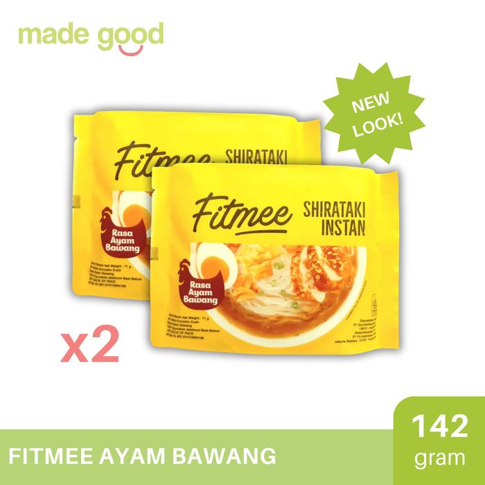 Gambar Fitmee Mie Shirataki - Konnyaku Sehat Instan Halal - Rendah Kalori - Ayam Bawang-2pc dari Madegood Market undefined Tokopedia