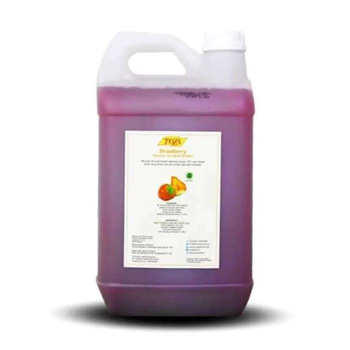 Gambar TOZA JUICE FRUIT 5 LITER | TOZA JUS BUAH 5L SIAP MINUM - STRAWBERRY dari Horeca Bandung undefined Tokopedia