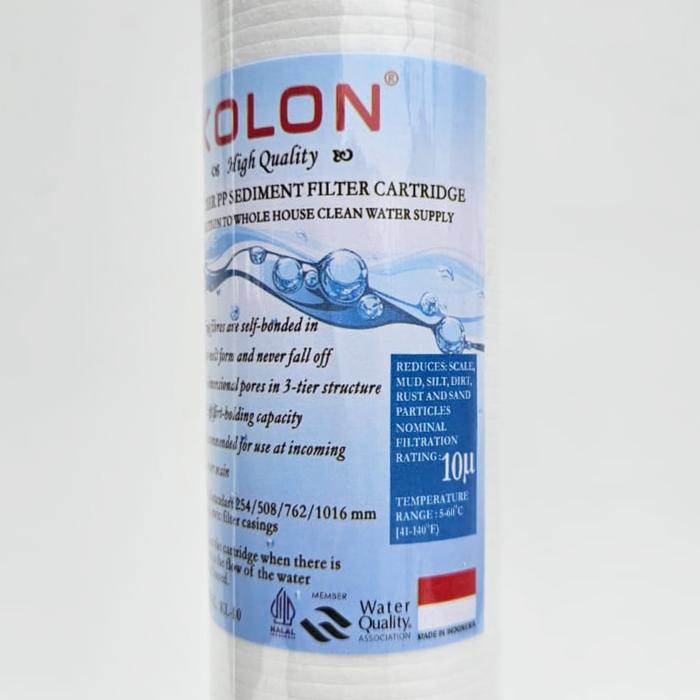 Gambar Cartridge Sedinen Filter Air 20 Inch 01/03/05 Micron (KOLON) - 10 Micron dari shandafilter undefined Tokopedia