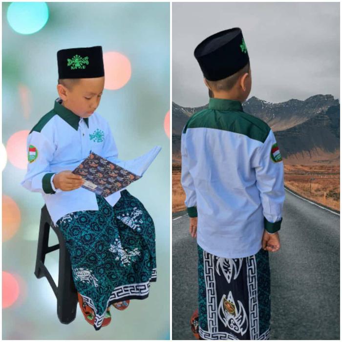 Gambar baju koko Hsn hari santri anak remaja kemeja koko nu kerah dobel - Hsn, 18 dari qailafashion. id undefined Tokopedia
