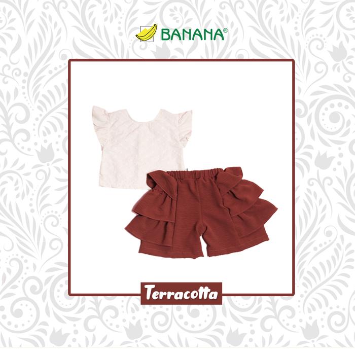 Gambar BANANA Setelan Katun Celana Crinckle Bayi Perempuan - Cokelat, M dari BANANA Official Store undefined Tokopedia