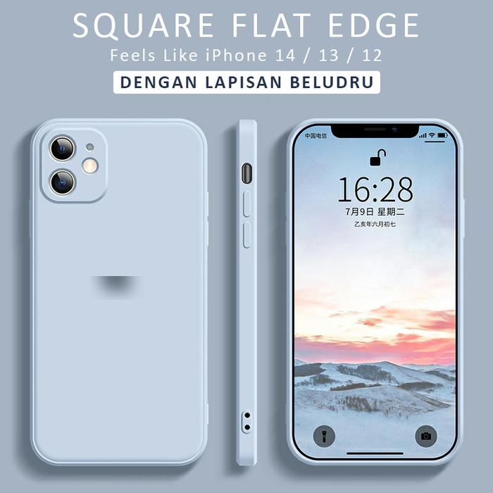Gambar SQUARE FLAT CASE iPhone SE 7 8 Plus X XR XS 11 PRO Max Casing Silikon - Smoke Blue, 11 dari Yunans Store undefined Tokopedia