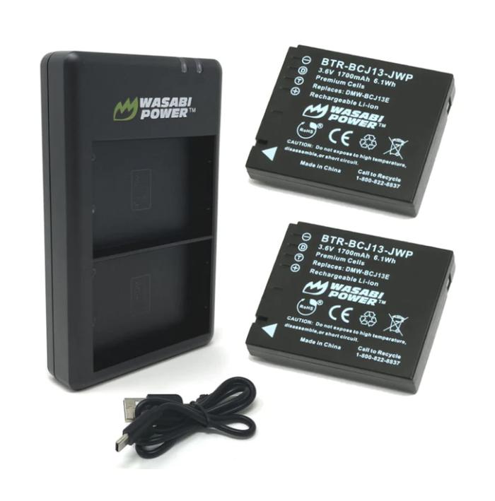 WASABI POWER Battery for Panasonic DMW-BCJ13 BCJ13E DMC LX5 LX7 LX55  Baterai