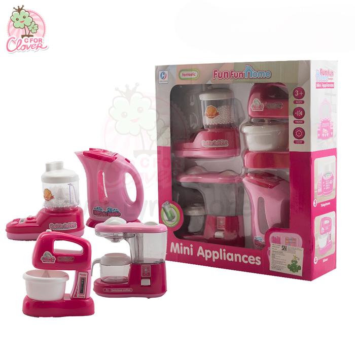 Gambar FUNFUN HOME APPLIANCES 4in1 SET mainan peralatan dapur masal anak - 4 in 1 dari Clover Lynn Store undefined Tokopedia