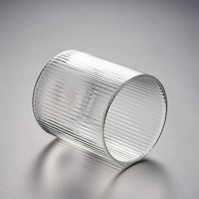 Gambar Gelas Kaca Origami Vertical Teh Kopi Susu Ripple Glass 300ml - 300 ml dari Sela Rumah undefined Tokopedia