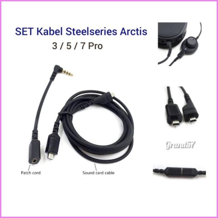 Kabel steelseries arctis pro micro usb pin jack adapter  jack adapter