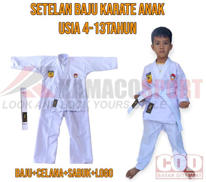 Gambar baju beladiri karate anak-anak logo forki dan inkai - 2, Polos dari fizhastore 01 undefined Tokopedia